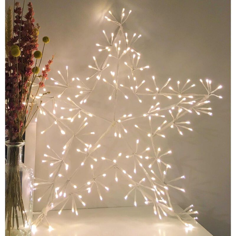 Stellar Haus Big Light Up White Warm White Star With 204 Lights 60cm image number 2